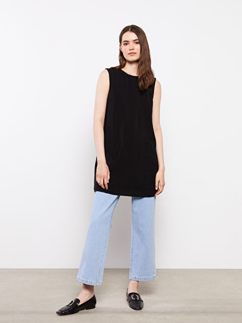 LCW Modest Tunique Sans Manches Col Rond Unie pour Femmes - S2KR39Z8-RQL