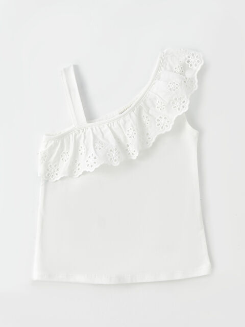 LCW Kids Scalloped Detailed Cotton Girls' Athlete - S2L356Z4-R9J