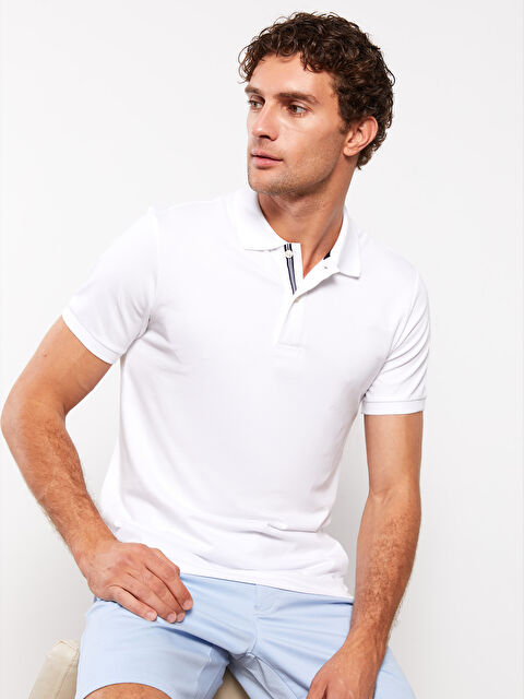 SOUTHBLUE Polo Neck Short Sleeve Men's T-Shirt - S2L810Z8-Q6K