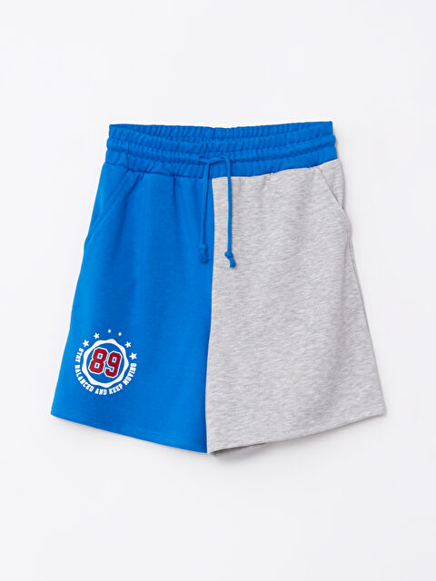 LCW Vision Beli Lastikli Rahat Kalıp Baskılı Kadın Şort