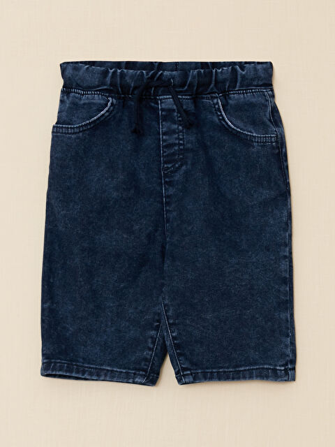 LCW baby Short en Jean Basique à Taille Élastiquée pour Bébé Garçons - S2LE59Z1-H45