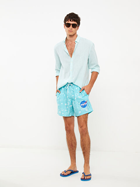 LCW SWIMWEAR Kısa Boy Baskılı Deniz Şortu - S2LH73Z8-LQK