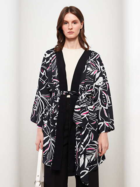 LCW Vision Şal Yaka Desenli Kadın Kimono - S2LK91Z8-LRA