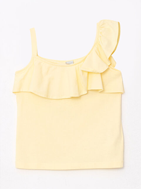 LCW Kids Basic Frill Detailed Cotton Girls' Athlete - S2LN13Z4-FTK