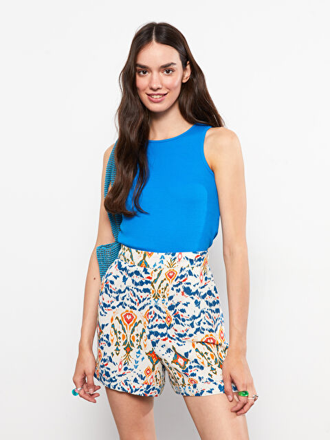 LCW Vision Standard Fit Patterned Women's Shorts - S2LY73Z8-LQQ