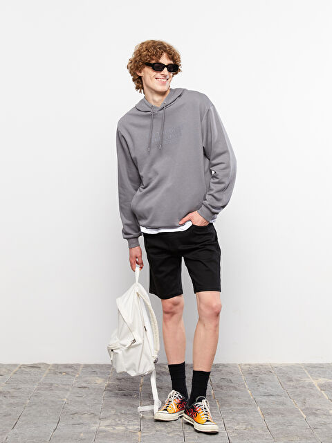 XSIDE شورت سادة مزخرف للرجال - S2MC00Z8-SFC