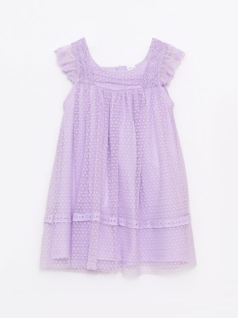 LCW baby Kare Yaka Askılı Kız Bebek Elbise - S2MH94Z1-G3W