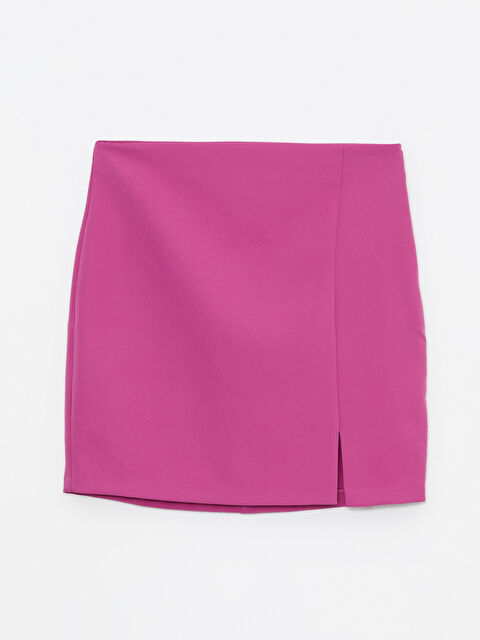 LCW Vision Kadın Beli Fermuarlı Düz Etek