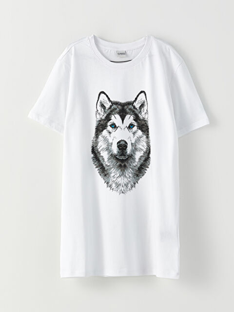 LCW Kids Crew Neck Printed Short Sleeve Cotton Boy T-shirt - S2MQ84Z4-JYX