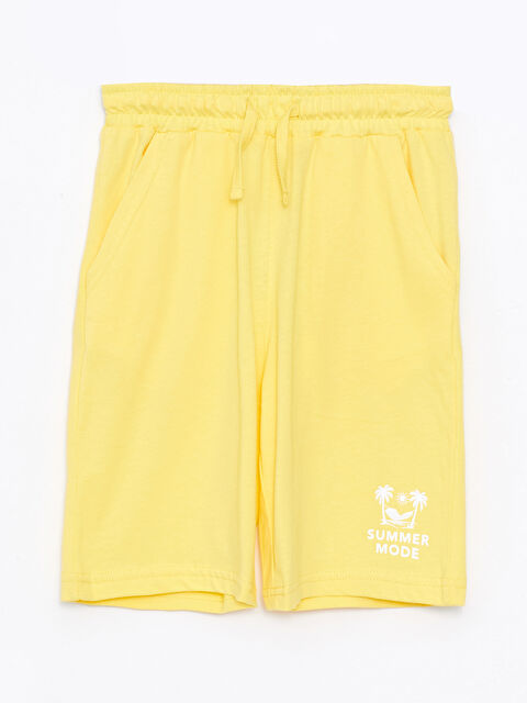 LCW Kids شورت للأولاد مطبوع بخصر مرن - S2MQ93Z4-FYP