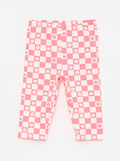 LCW baby سترێجی سێ‌چواری کچانی ساوا کوڕان بە کەمەری لاستیکی چاپی - S2N223Z1-LNQ