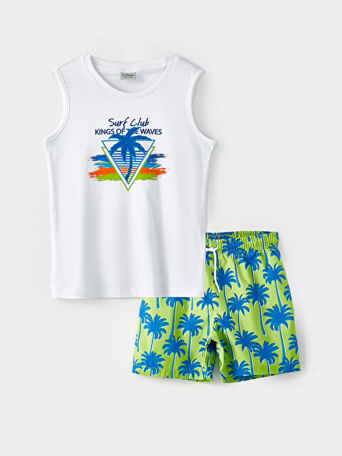 LCW Kids Erkek Çocuk Atlet ve Deniz Şortu - S2NB28Z4-LRR