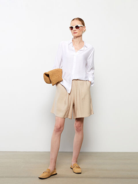 LCWAIKIKI Classic Women's Elasticated Waist Plain Shorts - S2NM60Z8-RTZ