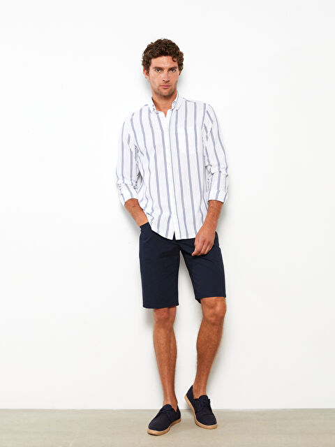 SOUTHBLUE شورت رجالي جبردين بقصة عادية - S2O095Z8-RBY