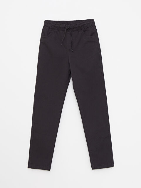 LCW Kids Beli Lastikli Erkek Çocuk Okul Pantolonu - W20088Z4-JTK
