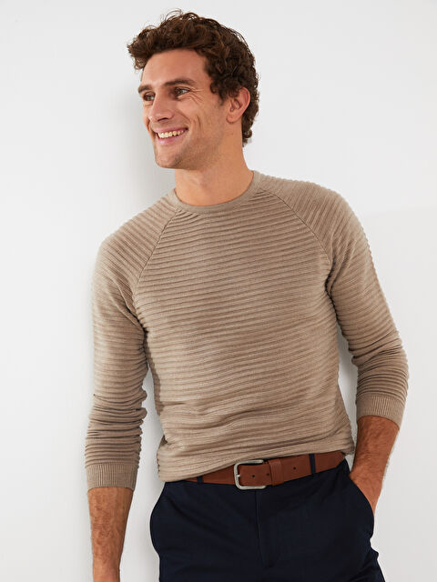 LCW Vision Bisiklet Yaka Erkek Triko Kazak - W20163Z8-ELJ