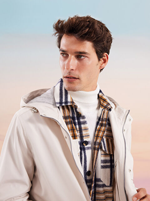 LCW Vision Slim Fit Kapüşonlu Erkek Mont - W20262Z8-RZ7