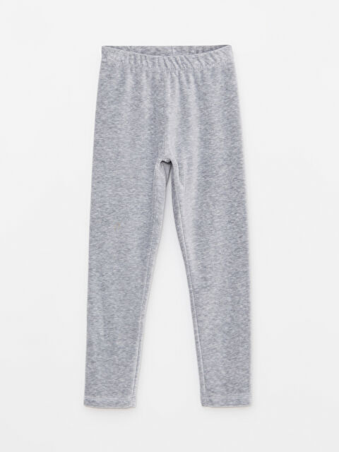 LCW Kids Elastic Waist Basic Velvet Girl Tights - W20749Z4-CX7