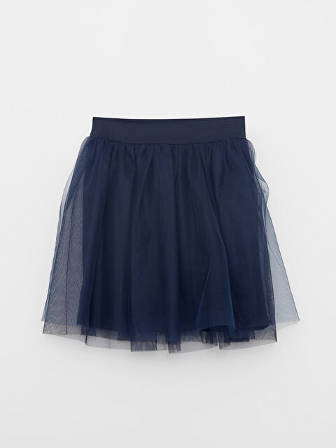 LCW Kids Beli Lastikli Kız Çocuk Tül Etek - W20885Z4-HRC