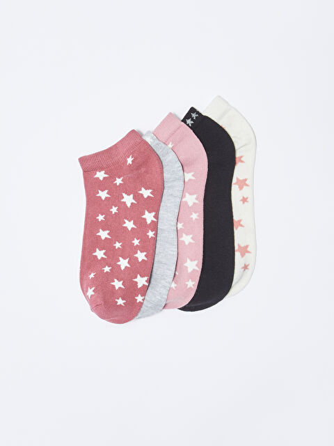 LCW DREAM Desenli Kadın Patik Çorap 5'li - W21041Z8-GVS