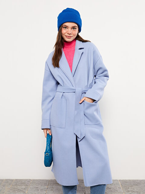 LCW Vision Jacket Collar Women's Cachet Overcoat - W21275Z8-S5W