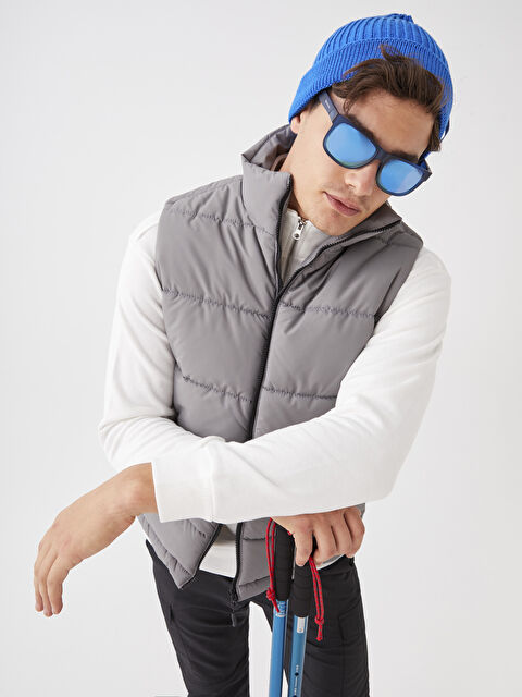 XSIDE ACTIVE Standart Kalıp Dik Yaka Erkek Şişme Yelek - W21397Z8-GZF