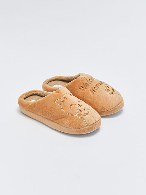 LCW STEPS Embroidered Women's Home Slippers - W21505Z8-SFT