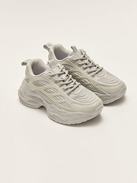 LCW STEPS Lace-up Thick Sole Women's Active Sneakers - W21756Z8-S94