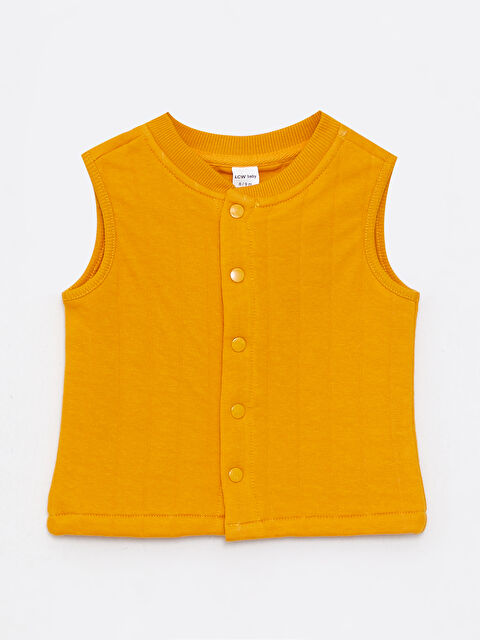 LCW baby Crew Neck Basic Baby Boy Vest - W22112Z1-S6S