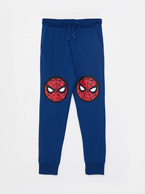 LCW Kids Beli Lastikli Spider-Man Baskılı Erkek Çocuk Jogger Eşofman Altı - W22854Z4-HEU