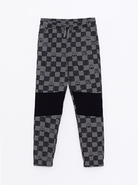 LCW Kids Elasticated Waist Printed Boys' Sweatpants - W23309Z4-LQJ