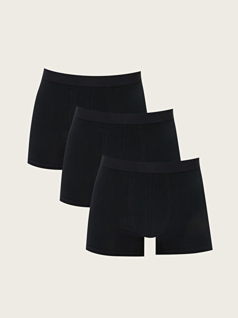 LC WAIKIKI Стандартна кройка памучни еластични боксерки за мъже 3 опаковки - W23627Z8-RFF