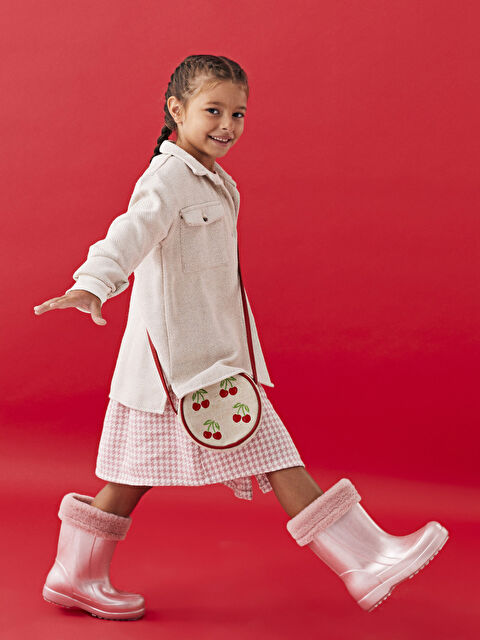 LCW Kids Basic Uzun Kollu Kız Çocuk Gömlek Ceket - W23770Z4-FT0