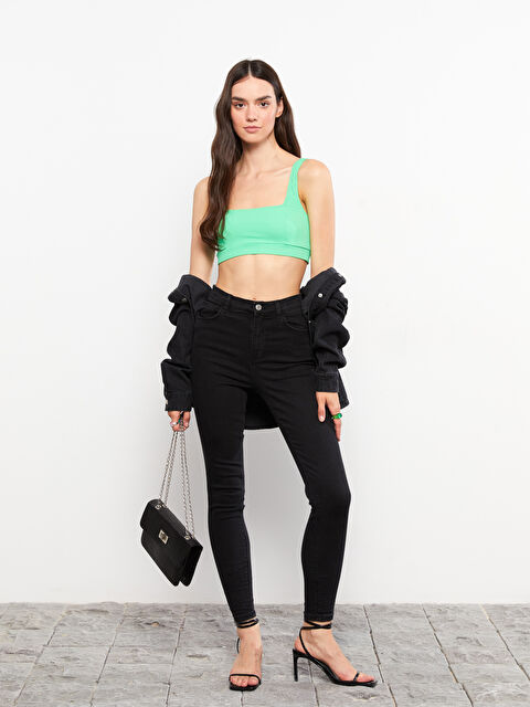 LCW Jeans Yüksek Bel Jüpiter Süper Skinny Fit Kadın Jean Pantolon - W23861Z8-327