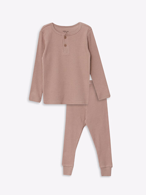 LCW baby Ensemble de pyjama bébé garçon à col rond et manches longues - W24130Z1-RCK