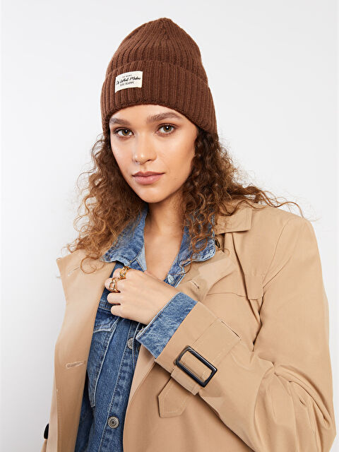 LCW ACCESSORIES Etiket Baskılı Kadın Bere - W24184Z8-HKQ