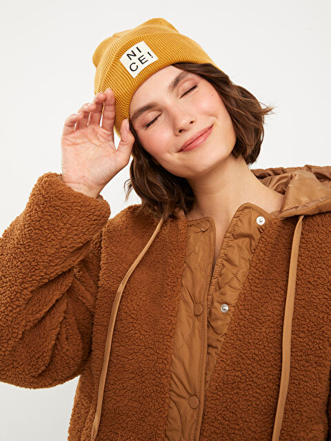 LCW ACCESSORIES Etiket Baskılı Kadın Bere - W24187Z8-GWH