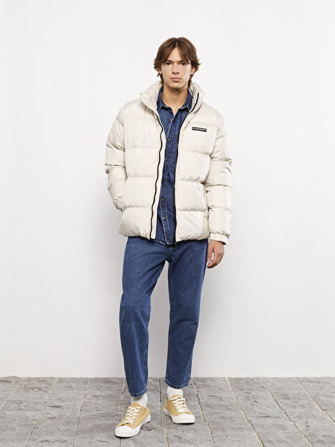 XSIDE Standart Kalıp Dik Yaka Erkek Şişme Mont - W24559Z8-RRX