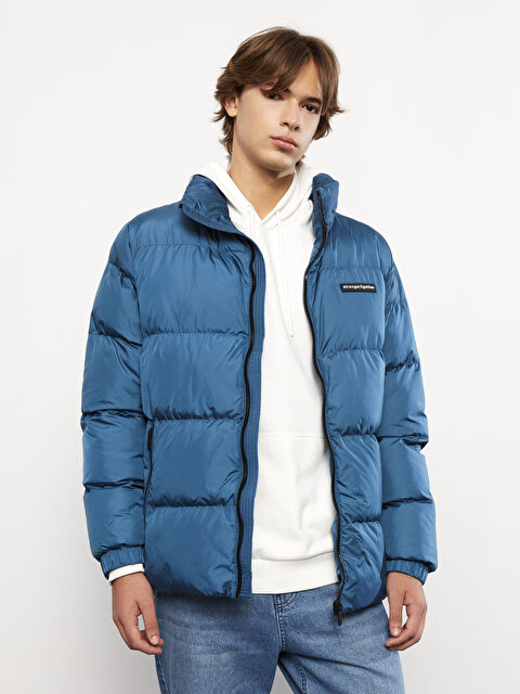 XSIDE Standart Kalıp Dik Yaka Erkek Şişme Mont - W24559Z8-SCZ