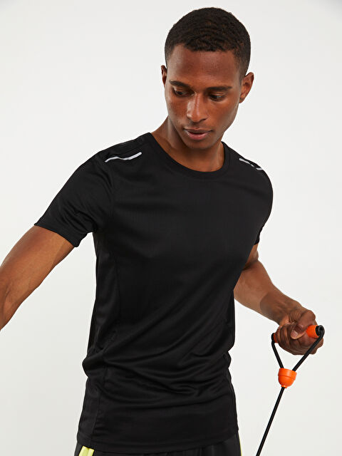 XSIDE ACTIVE Bisiklet Yaka Kısa Kollu Erkek Spor Tişört - W24641Z8-CVL