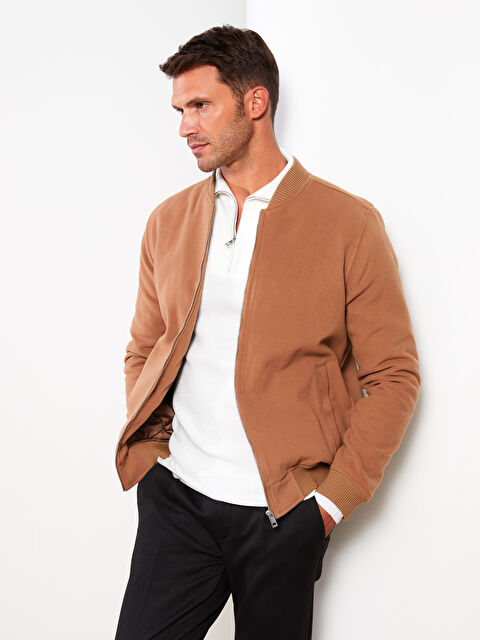 LCW Vision Slim Fit College Collar Bomber Men's Coat - W24768Z8-S6P