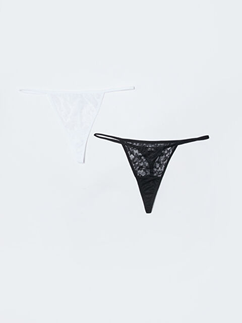 LCW DREAM Dantelli Tanga Külot - W24819Z8-CVL