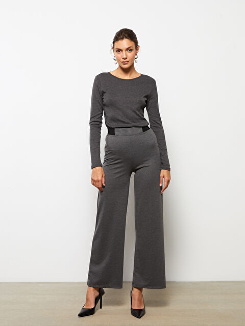 LCWAIKIKI Basic Bisiklet Yaka Kadın Bodysuit - W25227Z8-D3A