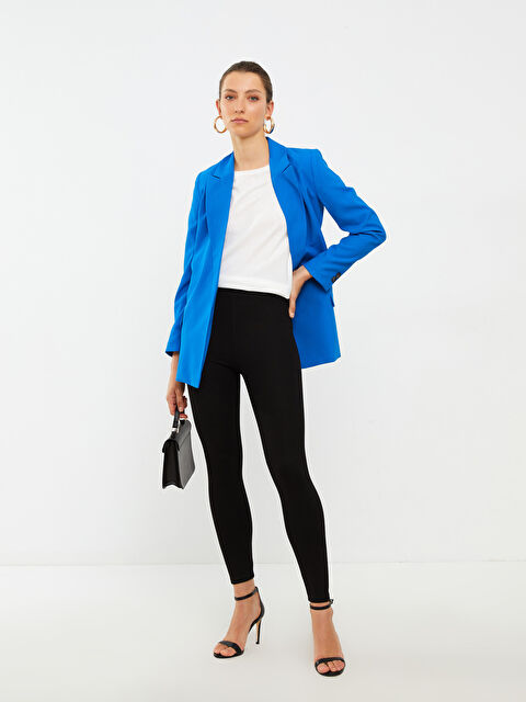 LCWAIKIKI Basic Women's Elasticated Waist Plain Leggings - W25877Z8-CVL