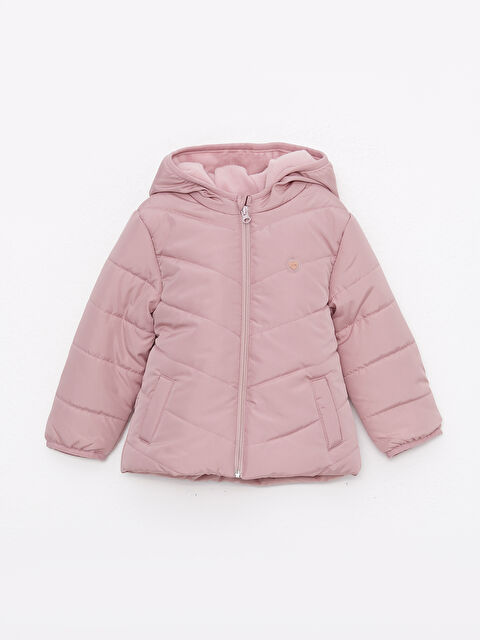 LCW ECO Палто с качулка и дълъг ръкав за бебе момиче - W25880Z1-EHV
