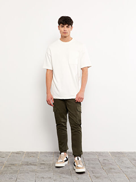 XSIDE Slim Fit Gabardin Erkek Kargo Pantolon - W26074Z8-J2L