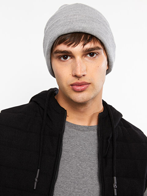 LCW ACCESSORIES Düz Erkek Triko Bere - W26146Z8-CUZ