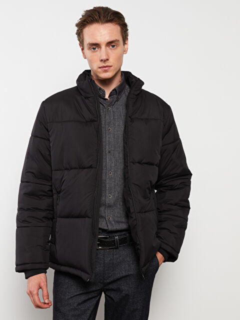 LCWAIKIKI Classic Rahat Kalıp Dik Yaka Erkek Şişme Mont - W26275Z8-CVL