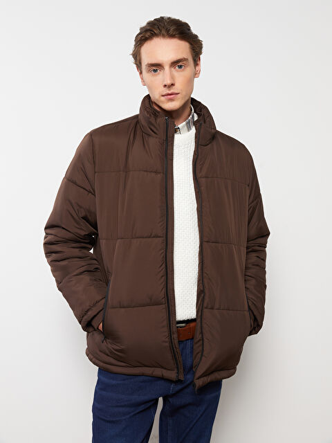 LCWAIKIKI Classic Rahat Kalıp Dik Yaka Erkek Şişme Mont - W26275Z8-S4N