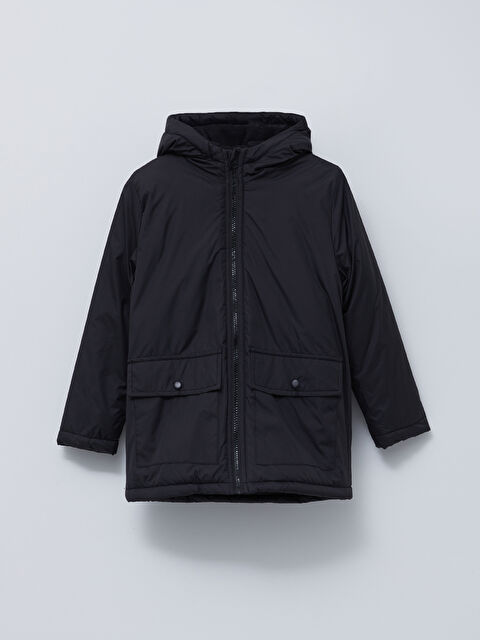 LCW ECO Kapüşonlu Basic Erkek Çocuk Mont - W26685Z4-RQN